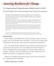 Assessing Readiness for Change - HRSA
