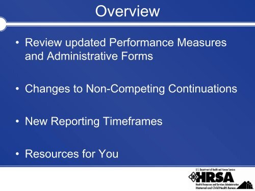 MCH Training Program Performance Measures - HRSA