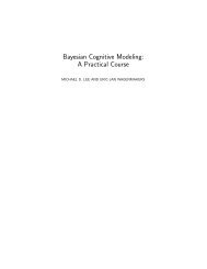 Bayesian Cognitive Modeling: A Practical Course - UCI Webfiles