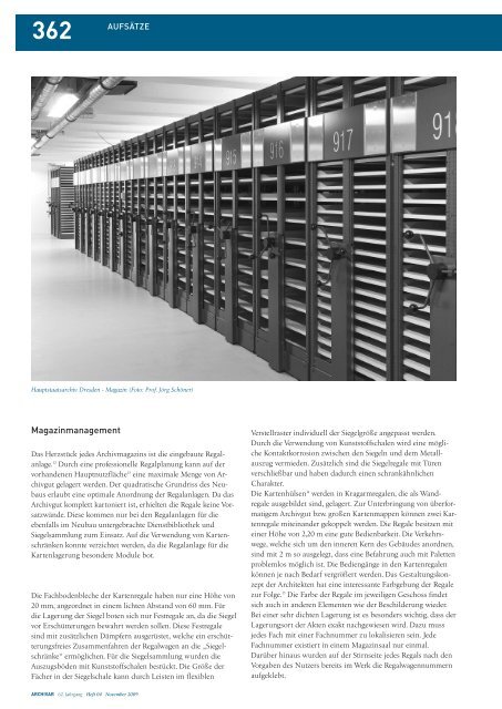 Zeitschrift für Archivwesen - Archive in Nordrhein-Westfalen