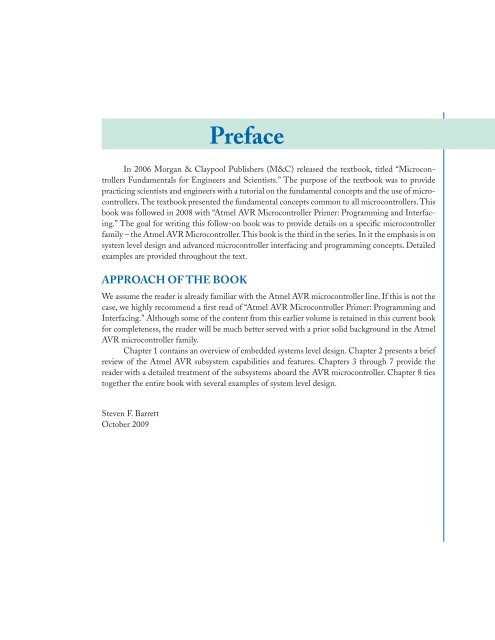 Embedded Systems Design with the Atmel AVR Microcontroller Part II