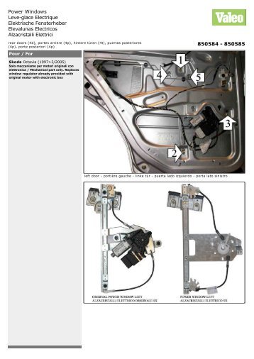 Power Windows Leve-glace Electrique Elektrische ... - Mekonomen