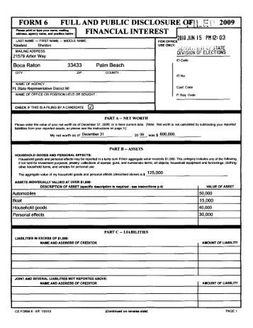 Financial disclosure form federal employees Financial disclosure form federal employees