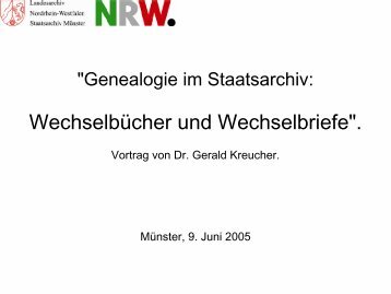 Pflichten der Eigenhörigen - Archive in Nordrhein-Westfalen