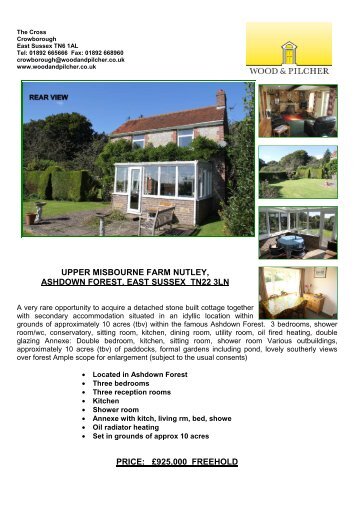 upper misbourne farm nutley, ashdown forest, east sussex tn22 3ln ...