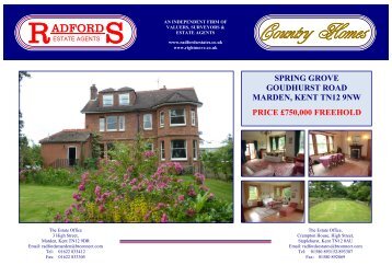 spring grove, goudhurst road, marden, kent tn12 9aw - The Guild of ...