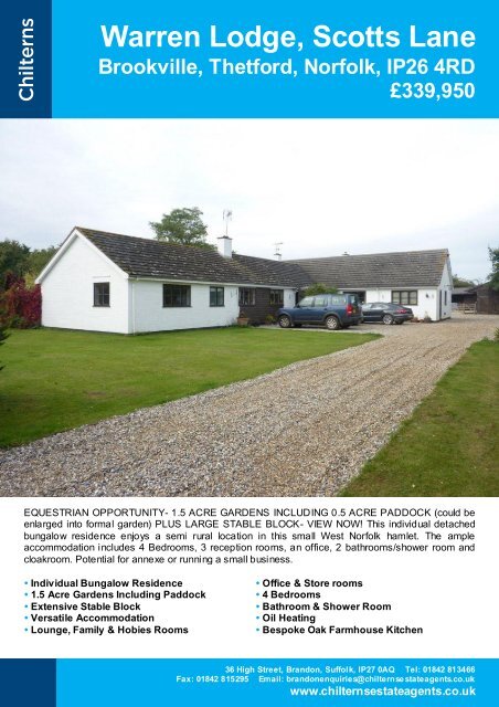 Warren Lodge, Scotts Lane - The Guild of Professional Estate Agents