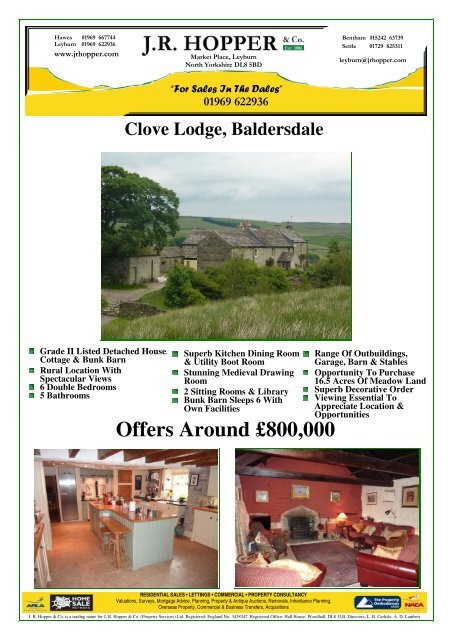 Clove Lodge, Baldersdale - The Guild of Professional Estate Agents