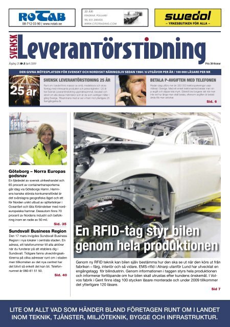 En RFID-tag styr bilen genom hela produktionen - WebNews