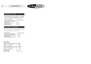 Manual CA 110.4 - Caliber Europe