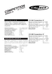 CompetitionIV/4k/Manual 24V - Caliber Europe BV