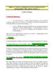 Info droit de l'image - Websites de l'ISAE