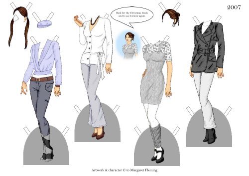 A Paper Doll and Costumes by Margaret Fleming