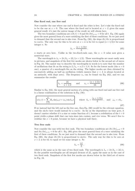 Transverse waves on a string - People.fas.harvard.edu