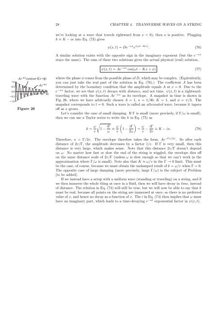 Transverse waves on a string - People.fas.harvard.edu