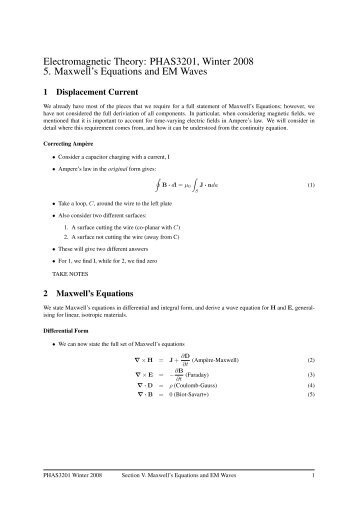 Maxwell's Equations