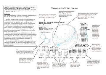 Measuring AMS: Key Features - WebRing