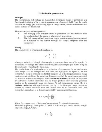 Hall effect in germanium