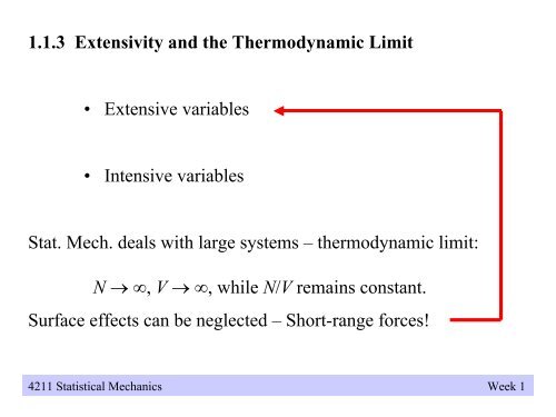 4211 Statistical Mechanics - WebRing