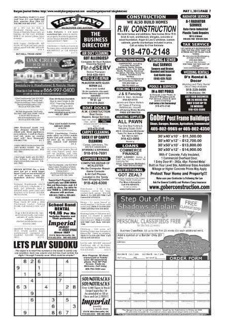 McAlester - The Weekly Bargain Journal