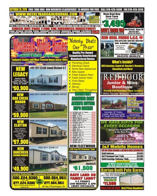 McALESTER, OK. 74501 - The Weekly Bargain Journal