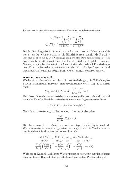 Mathematische Grundlagen und Anwendungen in der VWL