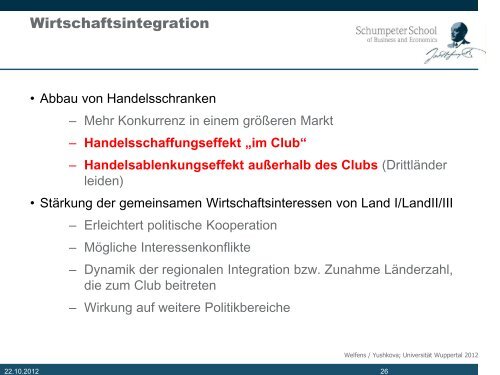 Skript Europäische Integration Teil 1 - Prof. Dr. Paul JJ Welfens ...