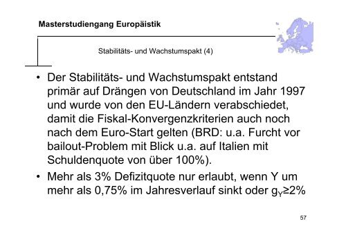 Masterstudiengang Europäistik