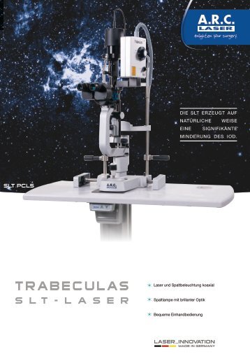 Broschüre - TRABECULAS PCL5 (PDF 2 7 MB) - ARC Laser