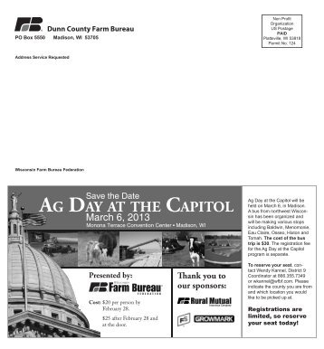 Dunn Newsletter February 2013 - Wisconsin Farm Bureau Federation