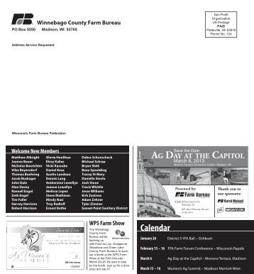 Winnebago Newsletter January 2013 - Wisconsin Farm Bureau ...