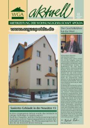 Ausgabe 01_2005 - Wohnungsgesellschaft Apolda mbH