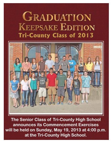 Tri-County Class of 2012 - Fremont-What Cheer Vine & New Sharon ...