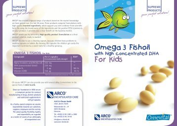 Omega 3 Fishoil For Kids - ARCO Chemie