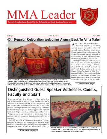 april05 leader - Marine Military Academy