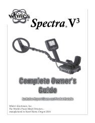 Owners Guide - White's Metal Detectors