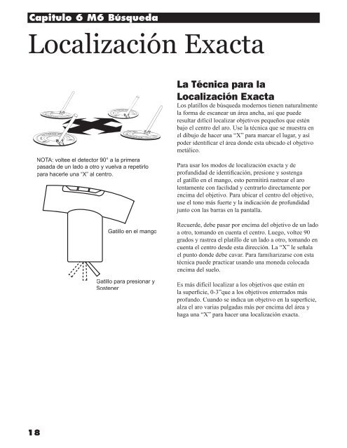 Tabla de Contenido del M6 - White's Metal Detectors