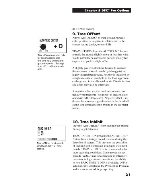 DFX 300 Manual - White's Metal Detectors