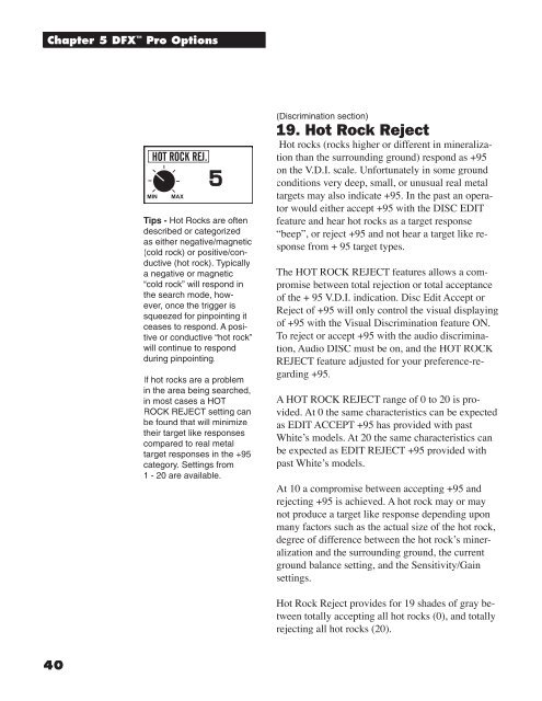 DFX 300 Manual - White's Metal Detectors