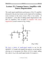 Lecture 32: Common Source Amplifier with Source Degeneration.