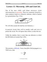 Lecture 12: Microstrip. ADS and LineCalc.