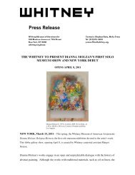 the whitney to present dianna molzan's first solo museum show and ...