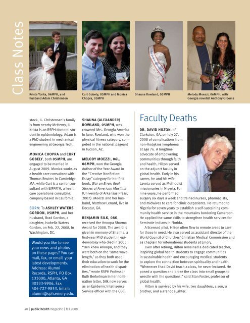 Public Health Magazine - Fall 2008 - Woodruff Health Sciences ...