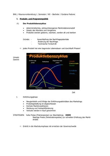 BWL / Klaursurvorbereitung 1