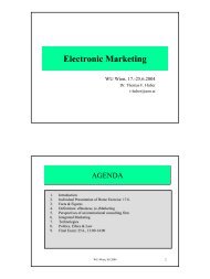 Electronic Marketing