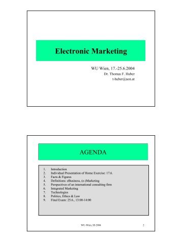 Electronic Marketing