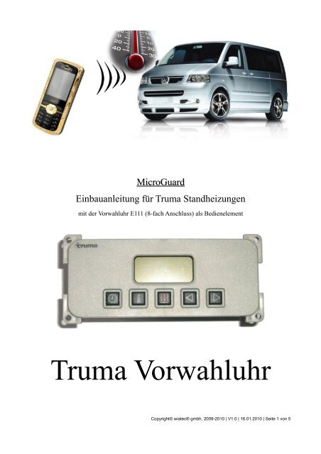 Truma Vorwahluhr - MicroGuard