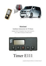 Connection to the timer E111 - MicroGuard