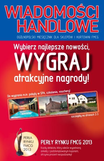 PERŁY RYNKU FMCG 2013 - Wiadomości Handlowe