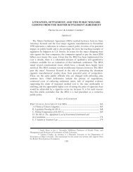 Litigation, Settlement, and the Public Welfare - Widener Law Review